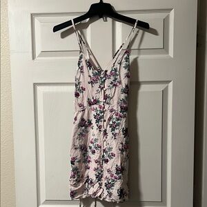 Abercrombie & Fitch Floral Mini Dress - Pink and Purple